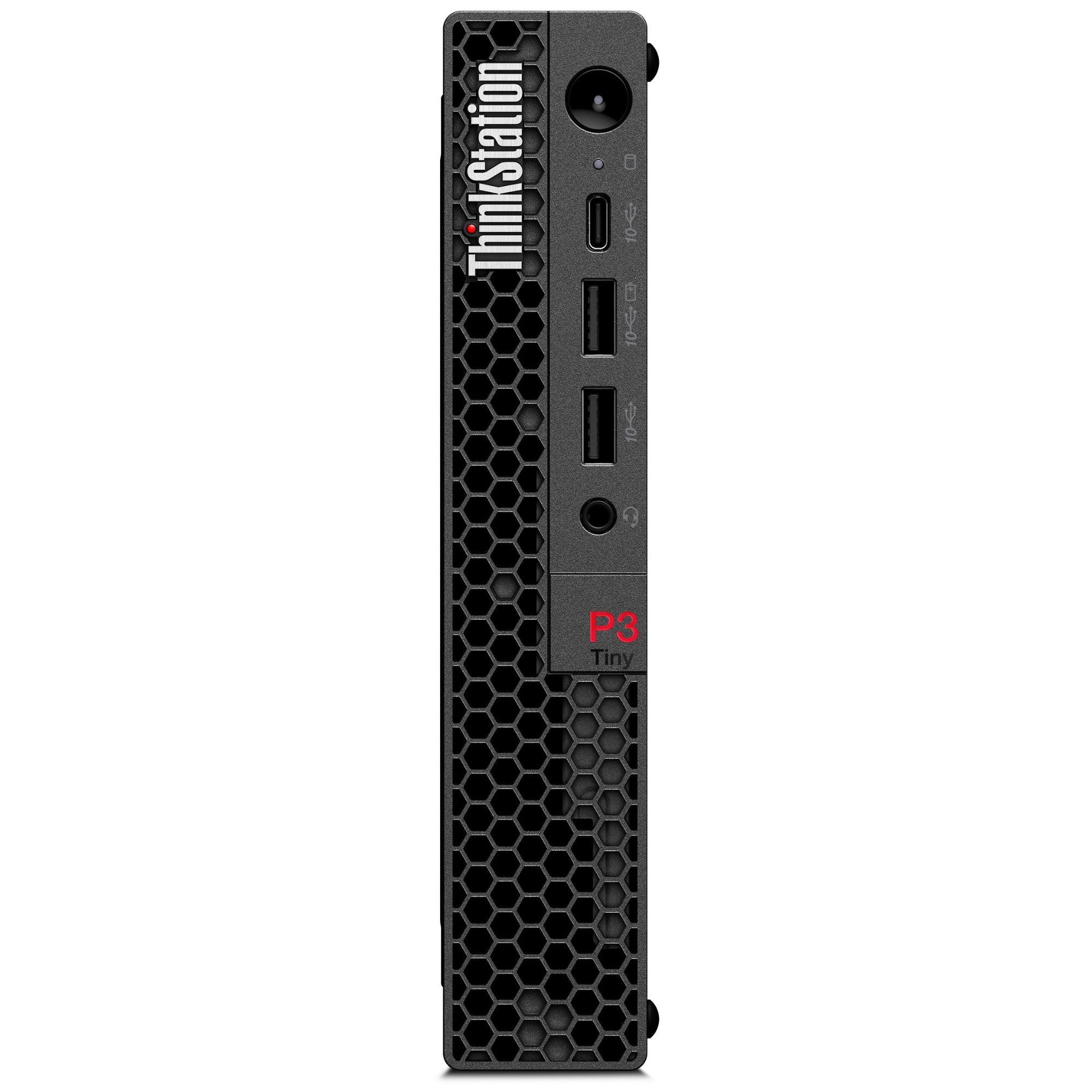 Lenovo ThinkStation P3 Tiny - Intel Core i7, 16GB DDR5, 512GB SSD, NVIDIA T400, Windows 11 Pro