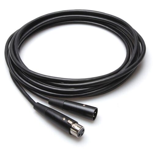 Câble audio Hosa Technology MBL-105, 1,5 m (XLR 3 broches femelle à 3 broches mâle), Noir