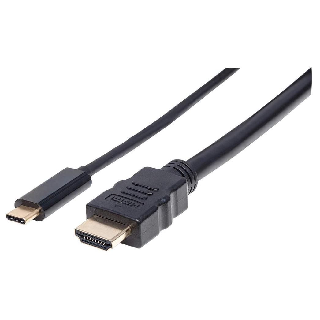 Manhattan USB-C to HDMI Cable, 2m, Black