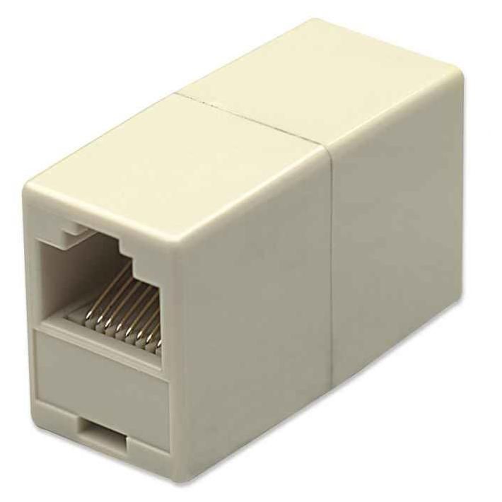 Intellinet 8P8C Cable Gender Changer, Ivory