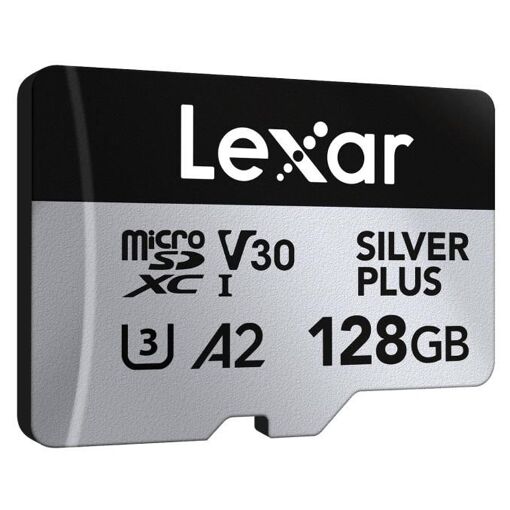 Lexar Professional Silver Plus 128GB MicroSDXC UHS-I Class 3