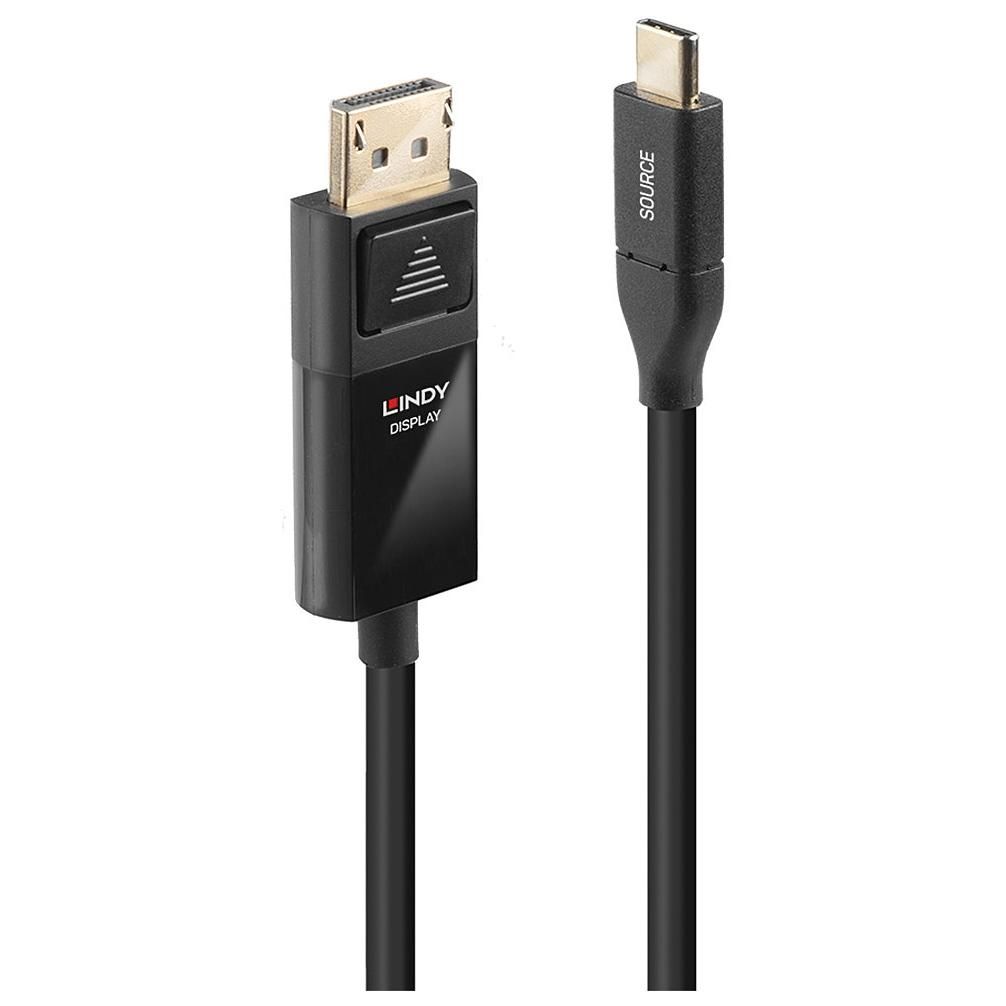 Lindy USB Type-C to DisplayPort Cable, 3m Black