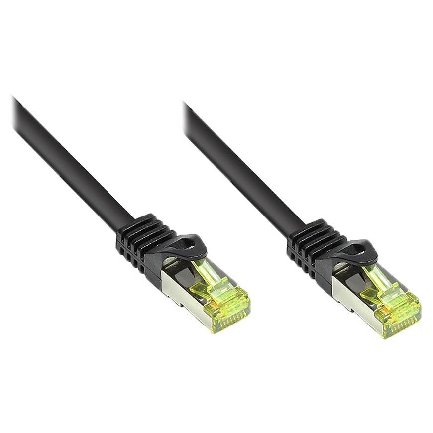 Alcasa Cat. 7 S/FTP Network Cable, 15m, Black