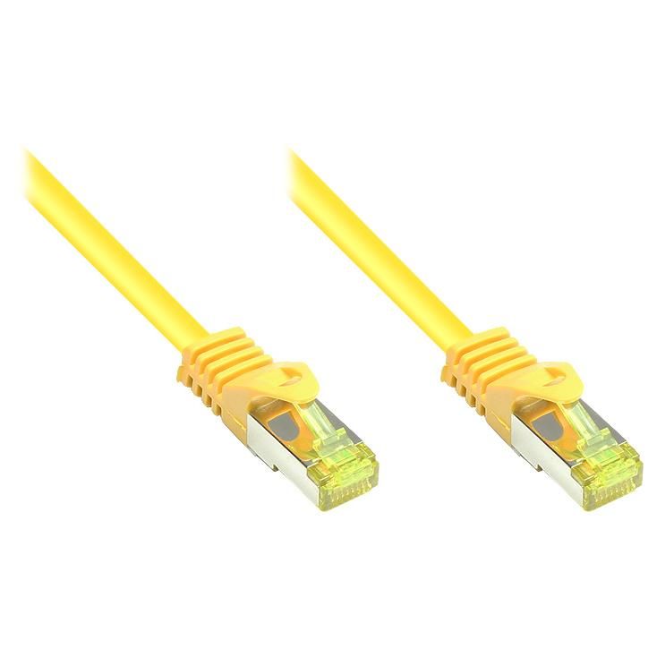 Alcasa Cat7 Network Cable, 3m, Yellow (S/FTP)