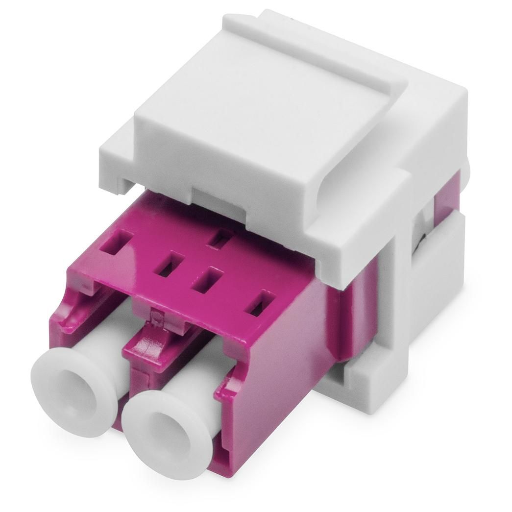 Digitus Duplex LC/LC Fiber Optic Coupler, Multimode OM4, Keystone Module