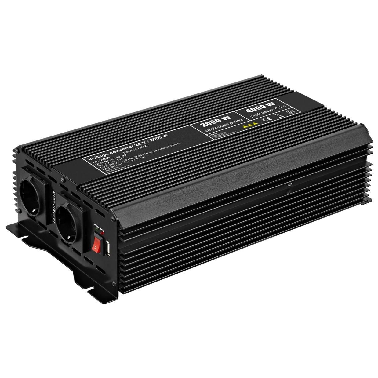 Goobay Universal Power Adapter & Inverter 2000W Black