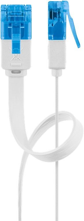 Goobay 96325 Network Cable White 2m Cat6a U/UTP (UTP)