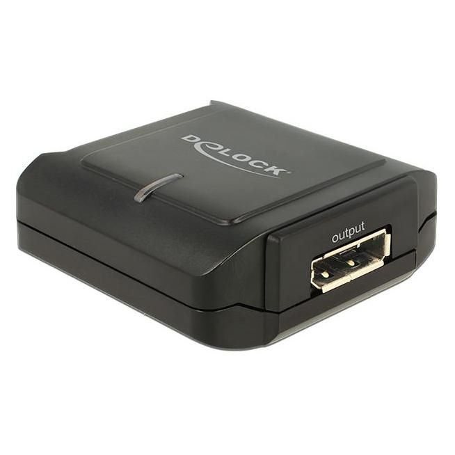 DeLock 11464 DisplayPort Adapter Cable, 20-pin, Black