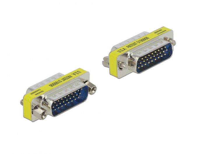 Delock 26-Pin D-Sub Male-to-Male Adapter