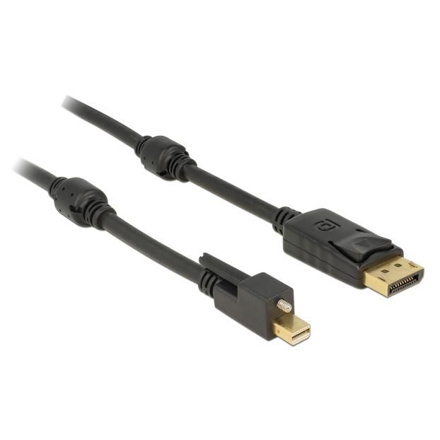 Câble Delock 2 m Mini DisplayPort Noir DisplayPort