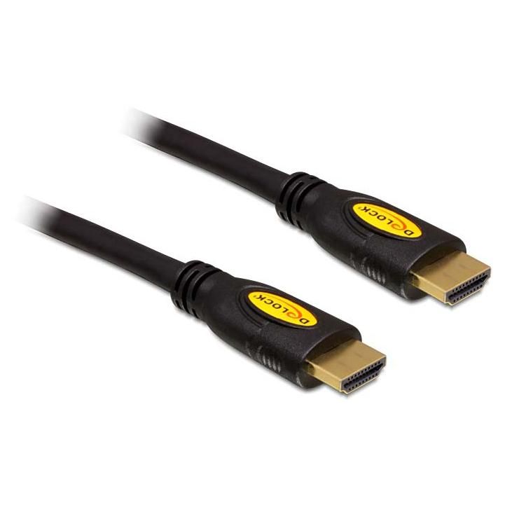 Delock 0.5m HDMI Cable, Black