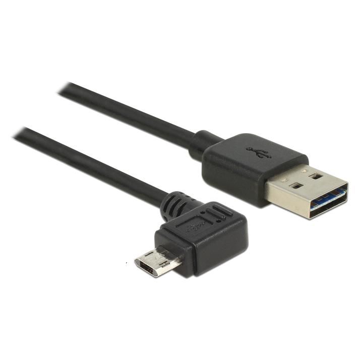 Cable Delock USB 2.0 0,5 m A a Micro-B Negro