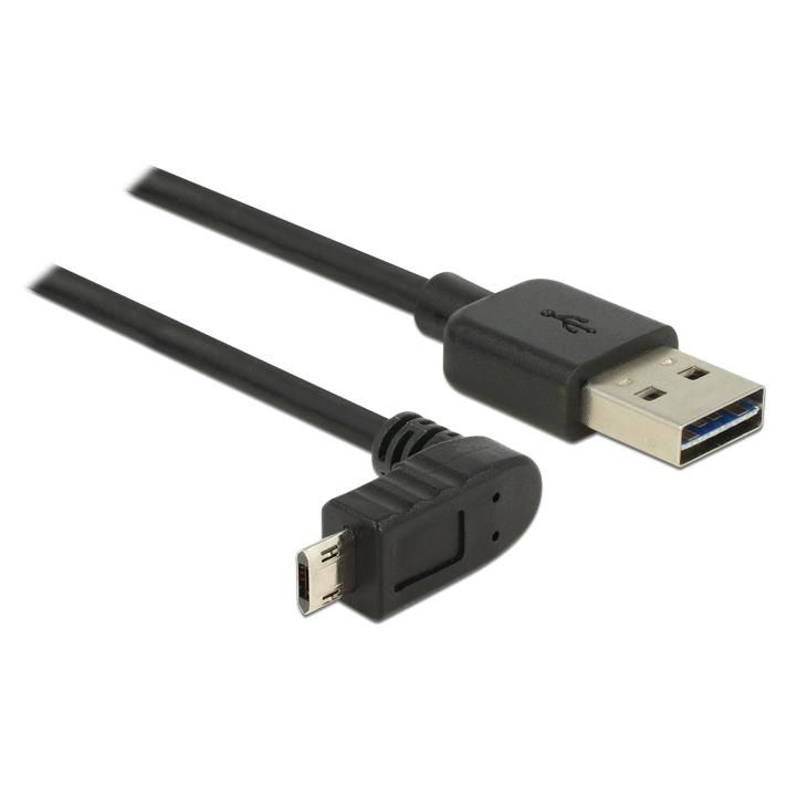 Cable Delock USB 2.0 0,5 m A a Micro-B Negro