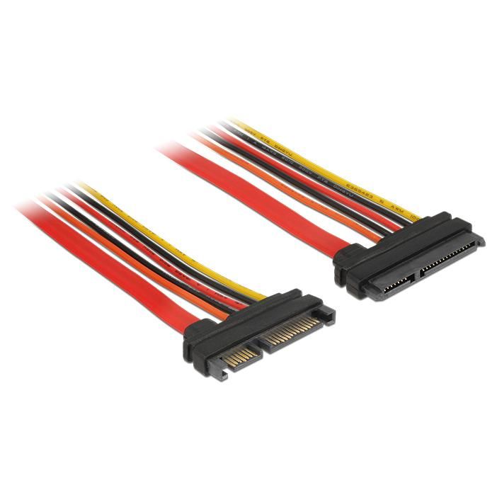 Delock SATA III Cable 1m (22-pin, Black/Orange/Red/Yellow)