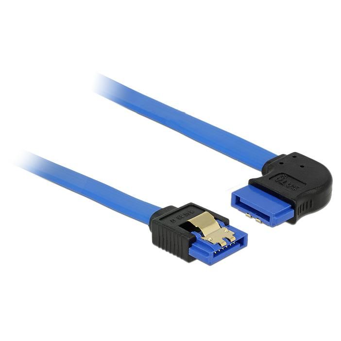 Delock SATA Cable 0.2m, 7-pin, Black/Blue