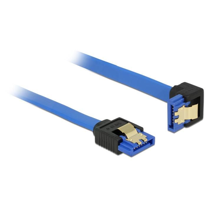 Tragant 85088 SATA Cable, 0.1m, 7-pin, Black/Blue