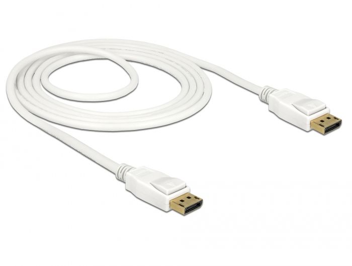 Delock 85509 DisplayPort Cable 1.5m White