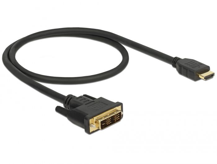 Cable Delock HDMI a DVI-D, 0.5 m