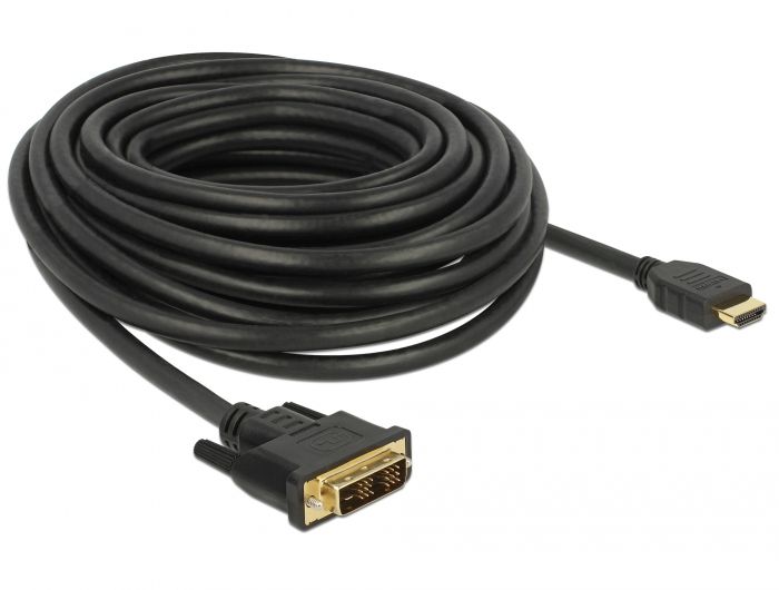 Delock 10m HDMI to DVI-D Cable Adapter (Black)