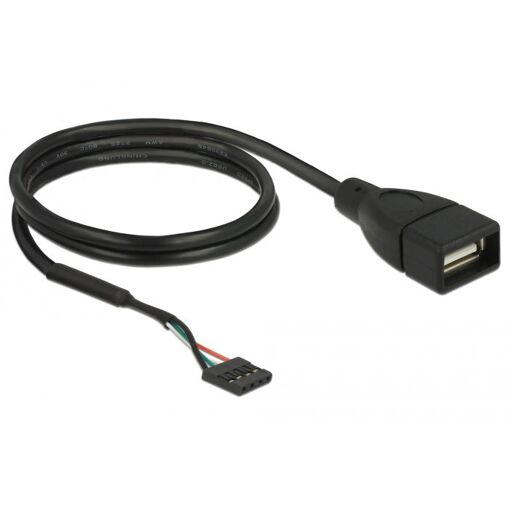 Câble USB Delock 0,6 m Noir
