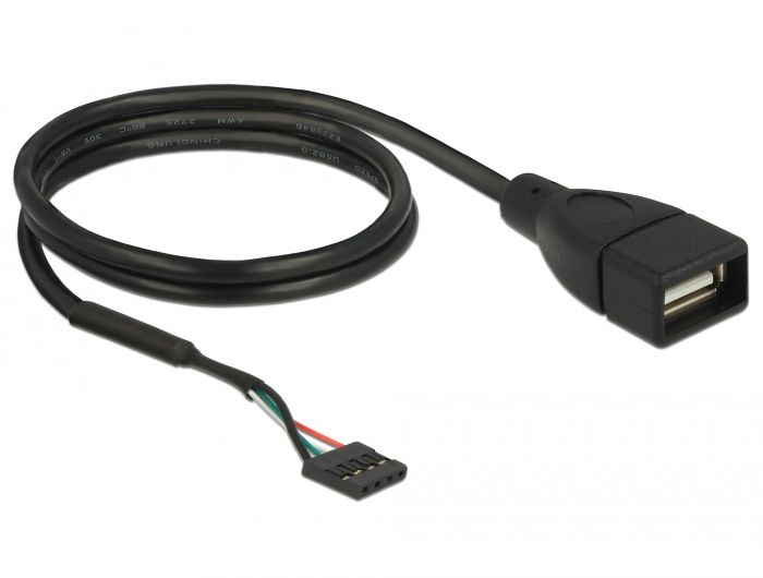 Delock USB Cable 0.6m Black