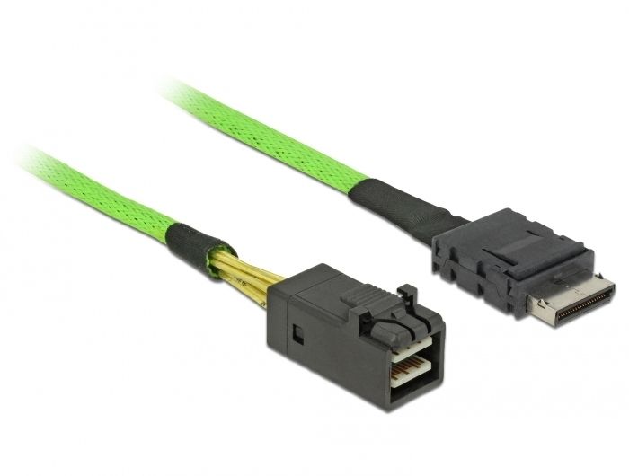 Delock SAS Cable 0.5m Green