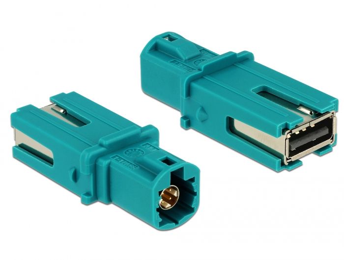 Delock USB 2.0 Gender Changer Cable - Blue