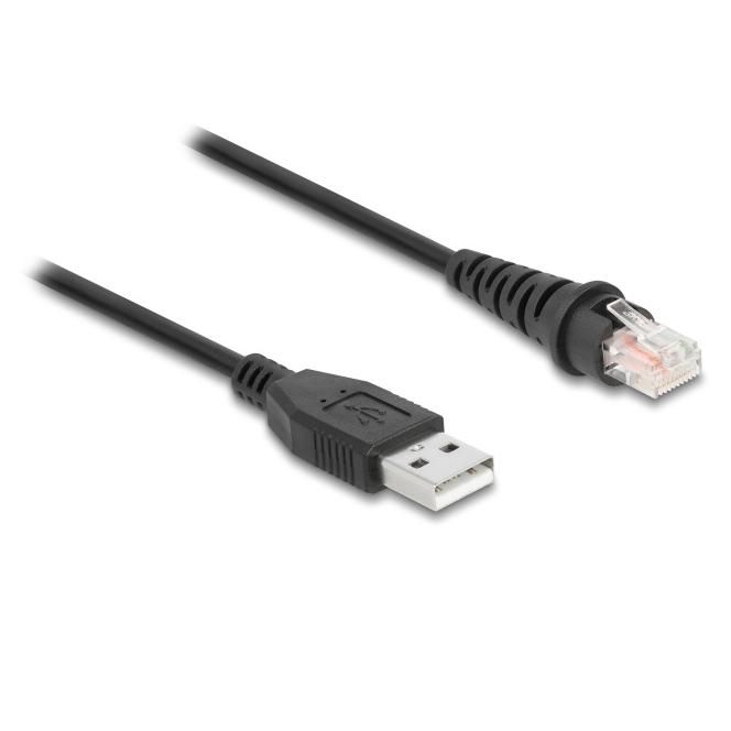 Delock Barcode Scanner Cable, 3m RJ50 to USB 2.0 Type-A