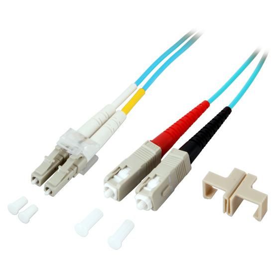 EFB-Elektronik InfiniBand and Optical Fiber Cable, 0.5m, 2x LC, Turquoise