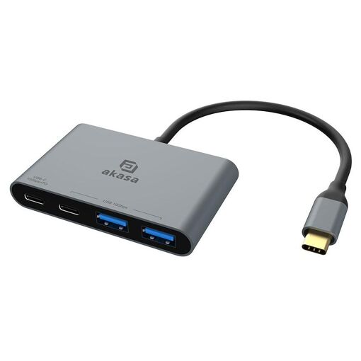 Akasa Type-C Hub & Connector - USB 3.2 Gen 1 (3.1 Gen 1) with 10Gbps Speed