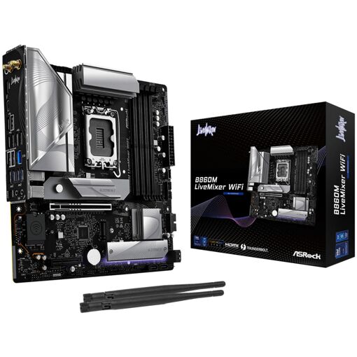 ASRock B860M LiveMixer WiFi - Placa base micro ATX Intel B860 LGA 1851 (Socket V1)