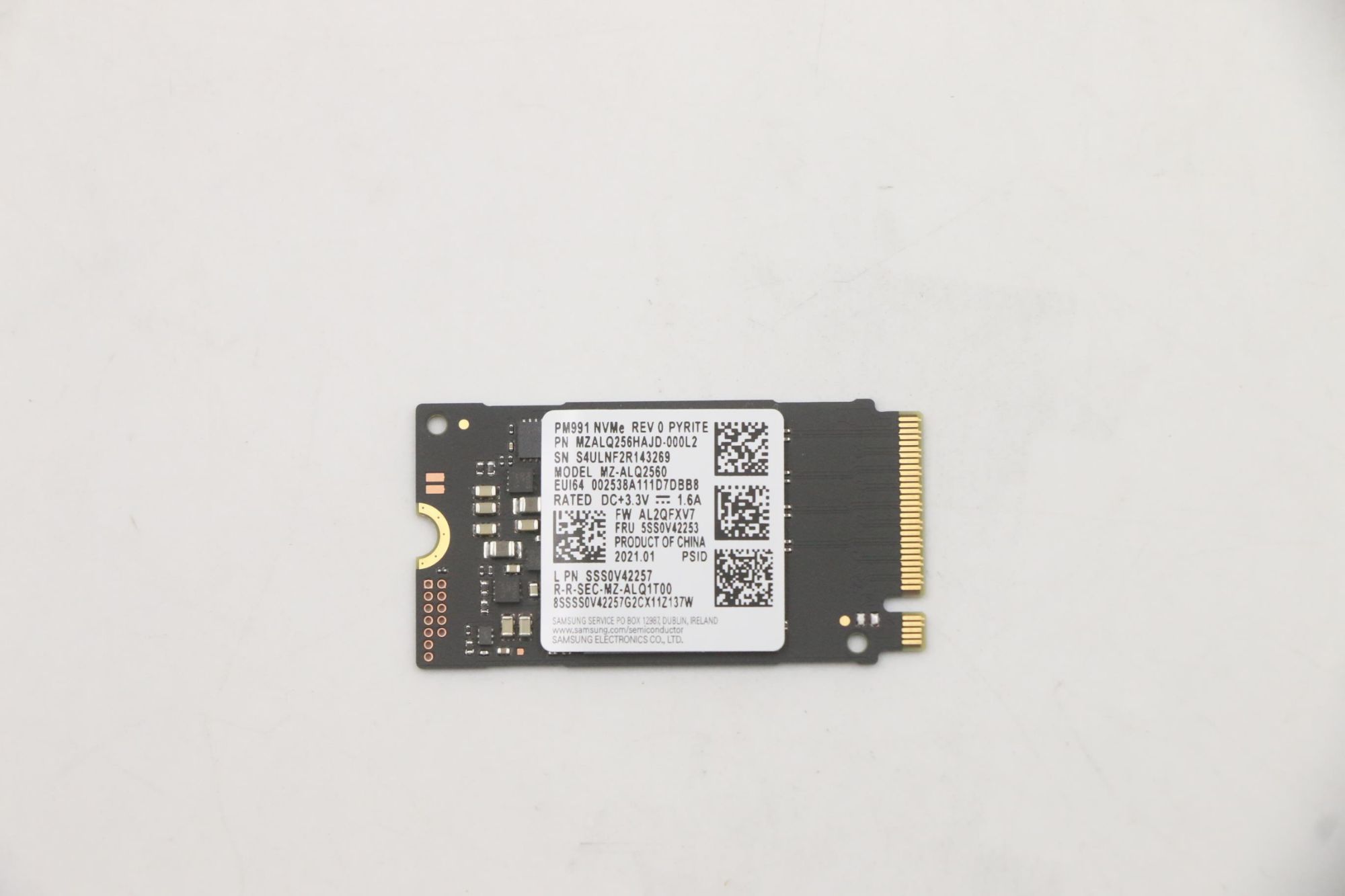Lenovo M.2 PCI Express SSD 256GB