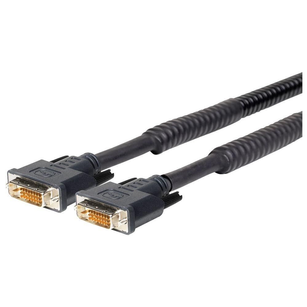 VivoLink PRODVIAM7.5 DVI Cable 7.5ft DVI-D Black
