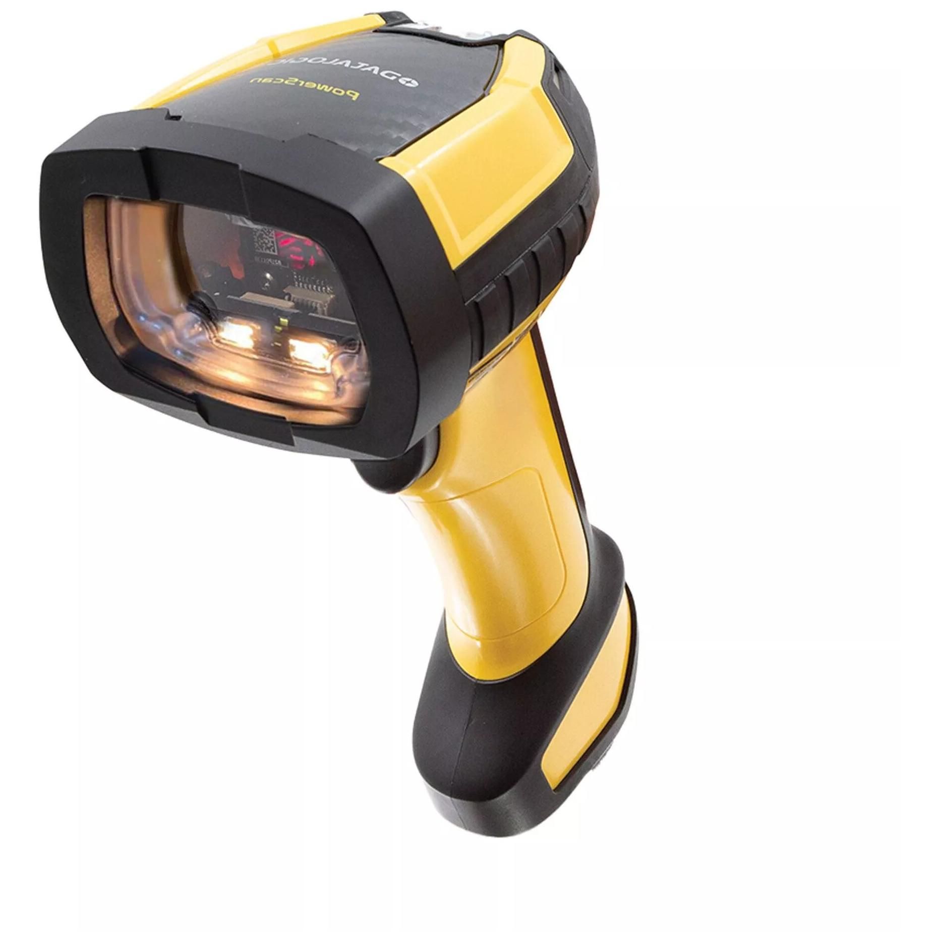 DataLogic PM9600-SR433RBK10 1D/2D Barcode Scanner, Portable, Laser, Black & Yellow