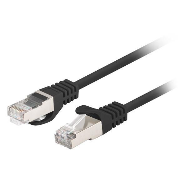 LANBERG Cat6 Ethernet Cable, 0.5m, Black (PCF6-20CC-0050-BK)