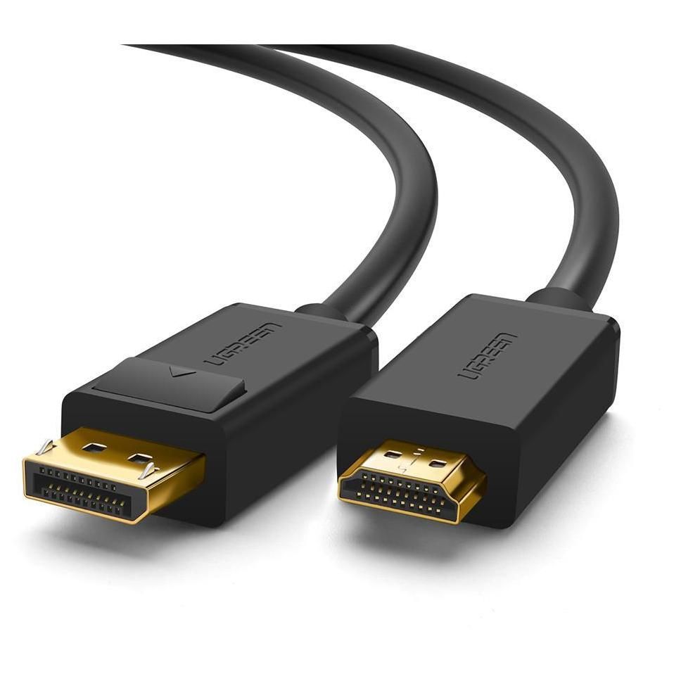 UGreen 10238 Video Cable and Adapter 1m DisplayPort to HDMI Black