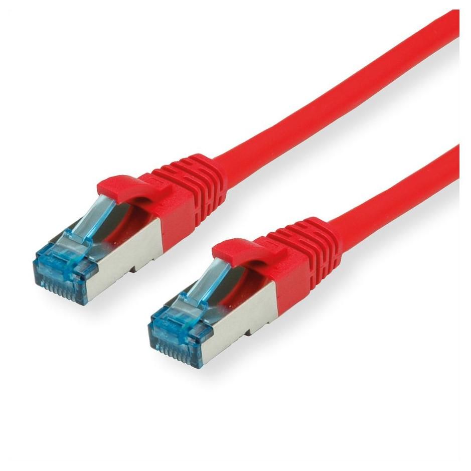 Value Cat6a Network Cable, 0.15m, Red