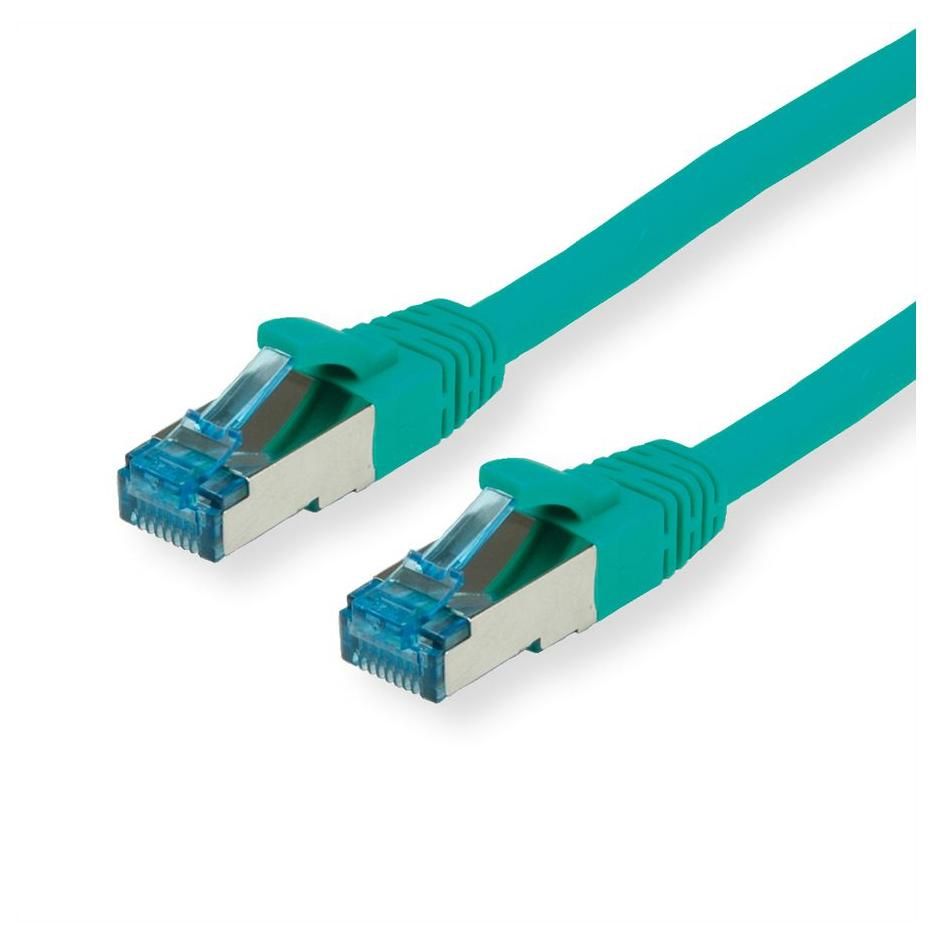 Cable de red Value Cat6a, 0,15 m, Verde