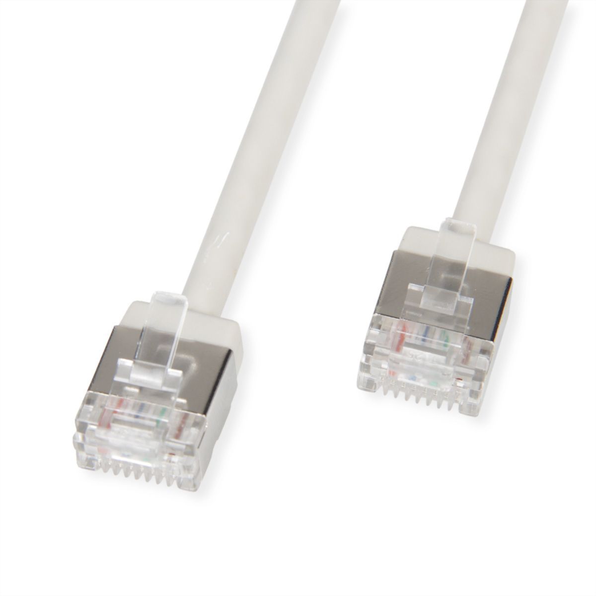 Roline Cat6a Network Cable, 2m, Grey (U/FTP STP)