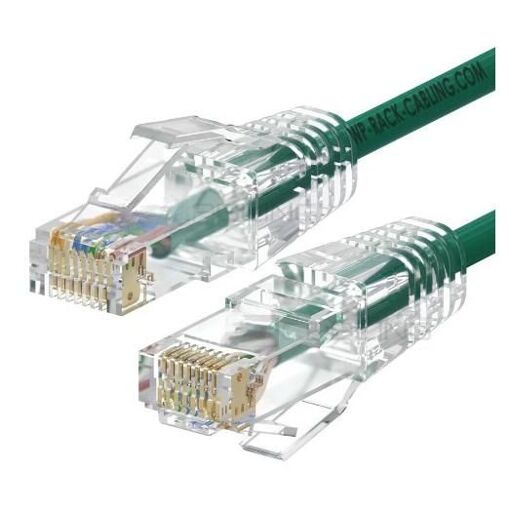 WP Cat6a Network Cable, Green, 0.5m U/UTP (UTP)
