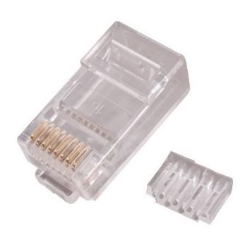 WP RJ45 Male Connector, Transparent