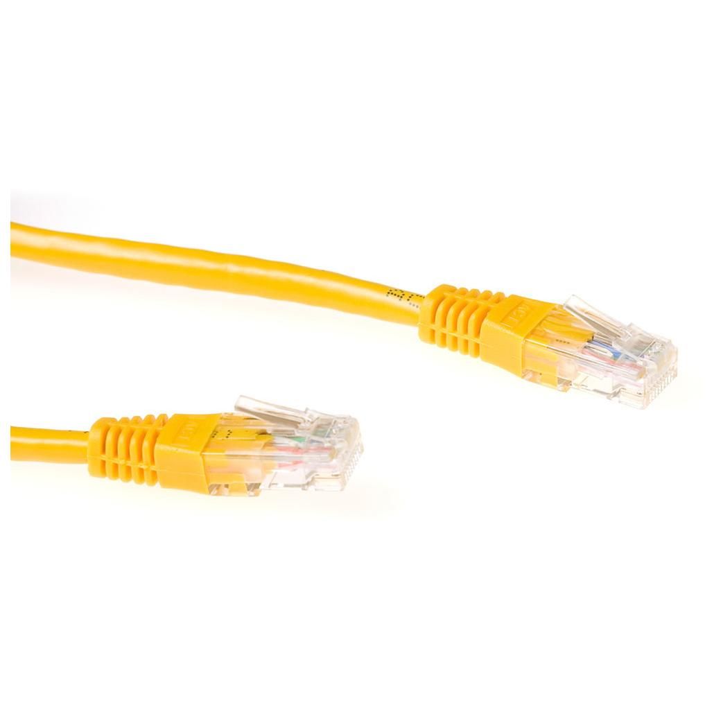 Act Network Cable IB8800, 0.5m, Yellow Cat6 U/UTP (UTP)