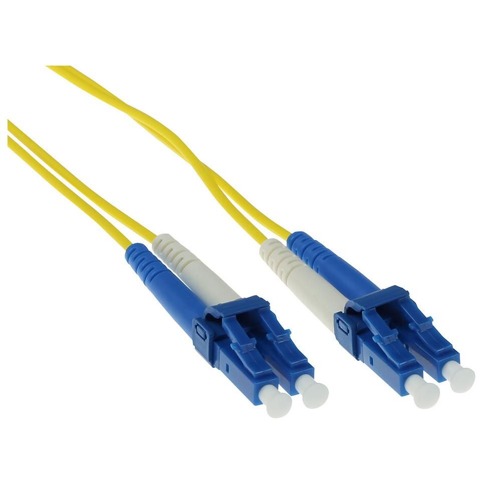 Cable ACT RL9907 Infiniband y de fibra óptica de 7 m, 2x LC Azul, Amarillo