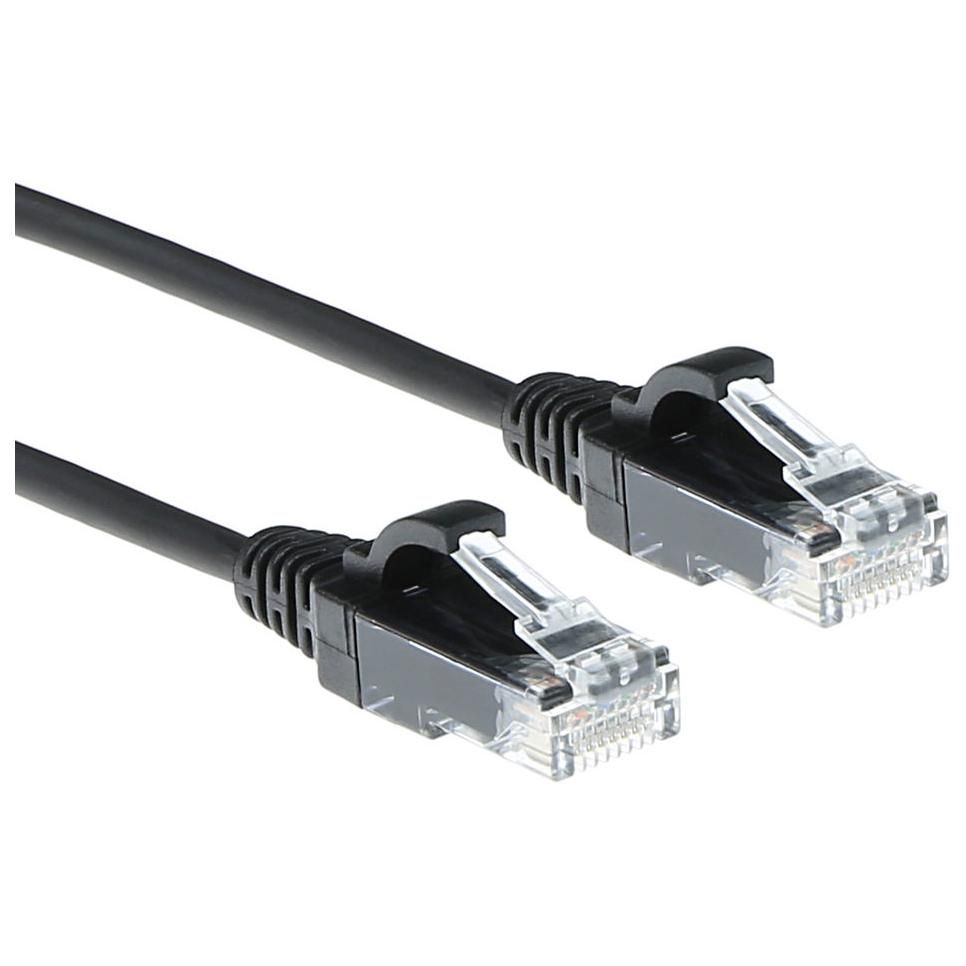 ACT Cat6 Network Cable, 2m, Black (U/UTP)