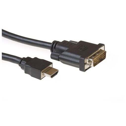 Adaptateur câble vidéo ACT AC7520 2 m HDMI Type A vers DVI-D Noir