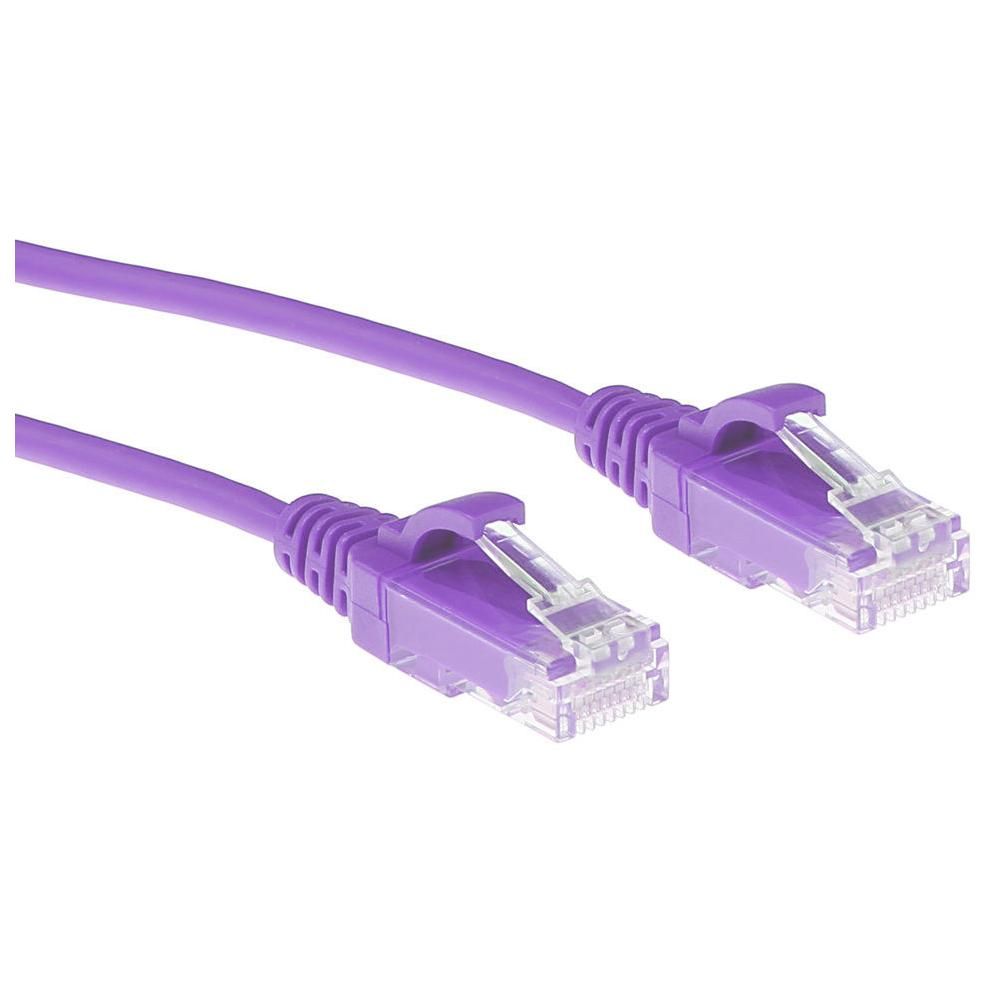 ACT DC9300 0.5m Violet Cat6 U/UTP Network Cable