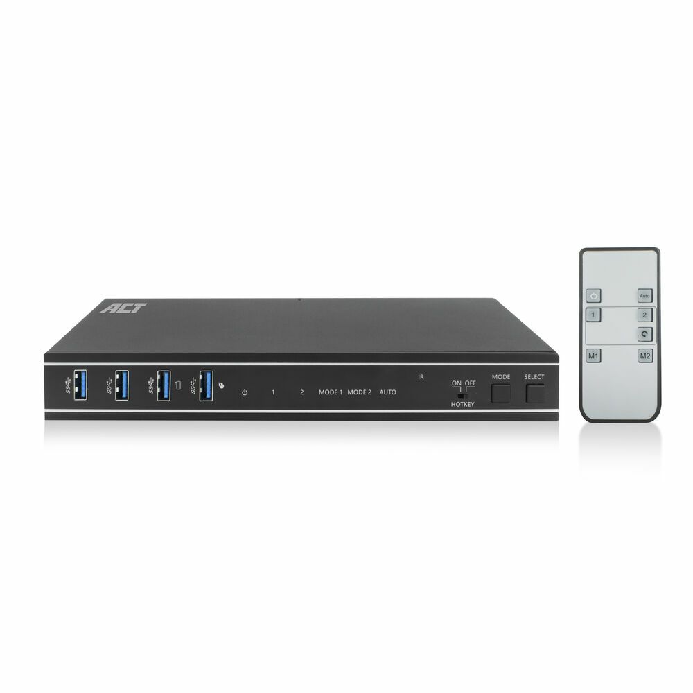 ACT 2-Port HDMI 4K@60Hz KVM Switch with USB 3.2 Gen1 (USB 3.0)