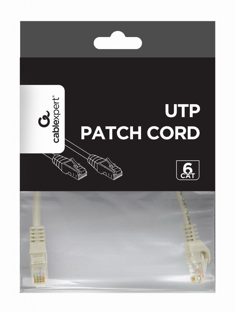 Cable de parcheo CAT6A sin blindaje Gembird de 0.25 m - PP6U-CU-0.25m