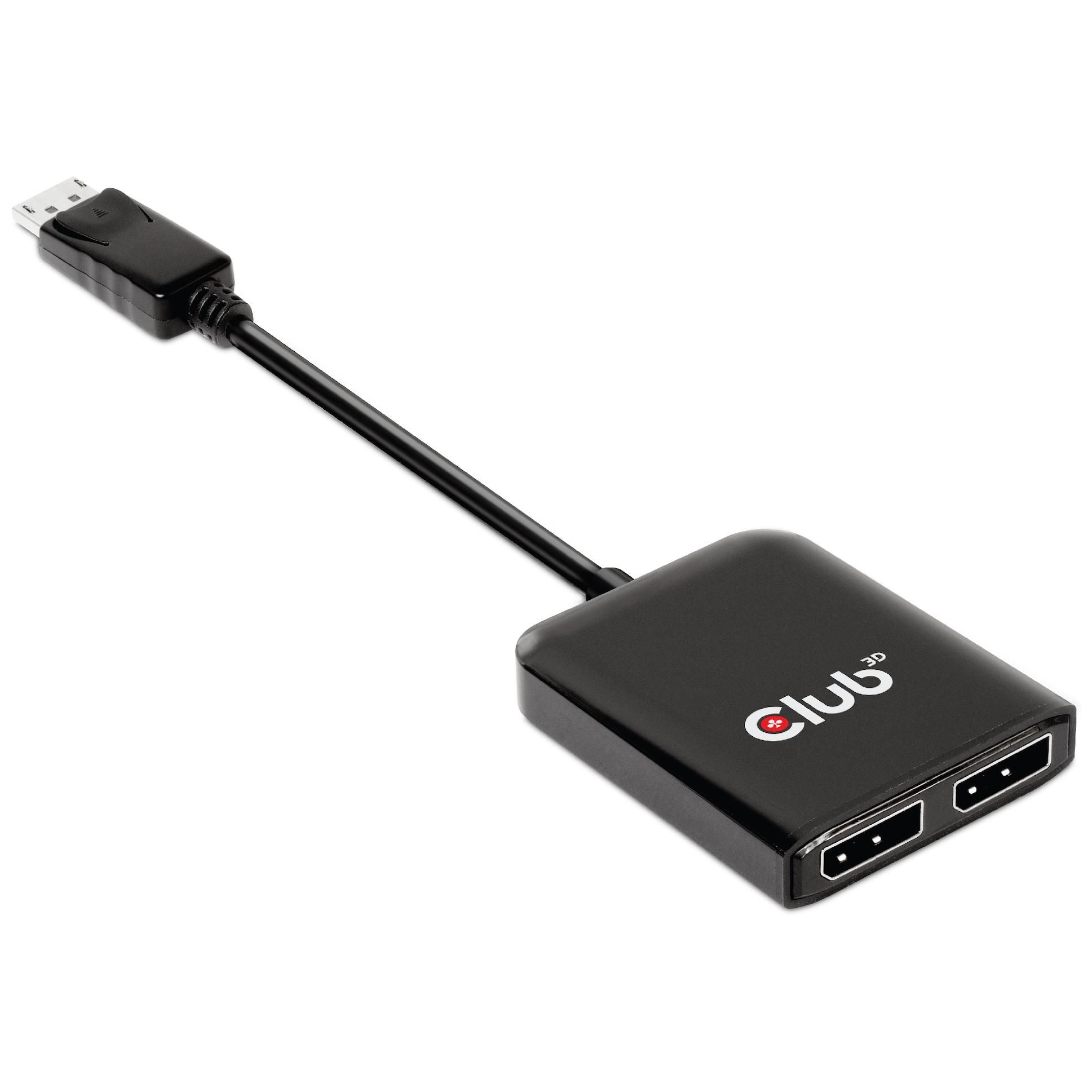 Club 3D CSV-7220 Video Cable and Adapter, 1m DisplayPort to HDMI + DisplayPort