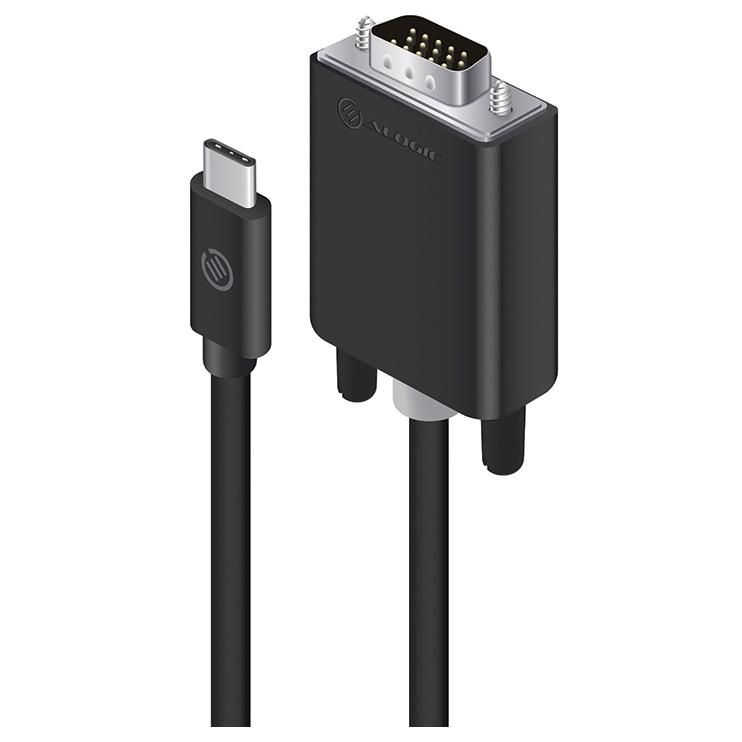 Cable Alogic USB-C a VGA de 2 metros